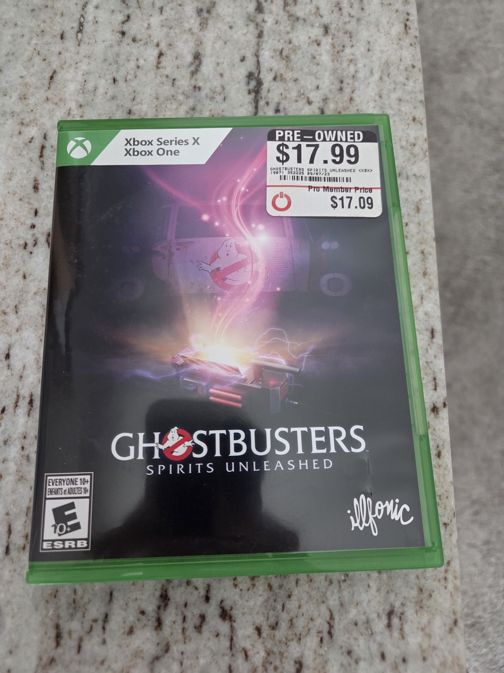Ghostbusters: Spirits Unleashed Xbox One/Series X Game - Black Cover